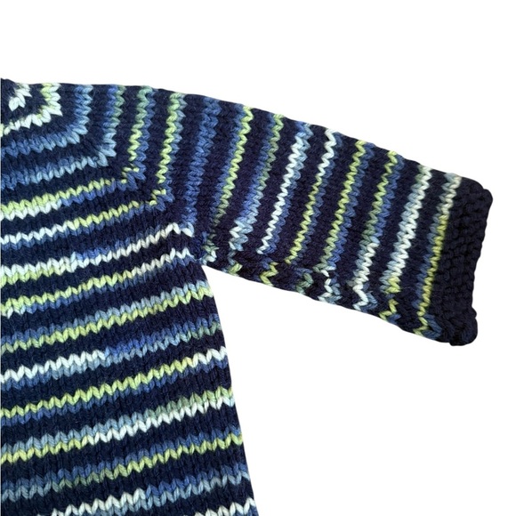 Hand knitted striped Baby Cardigan/Sweater EUC - Picture 3 of 5